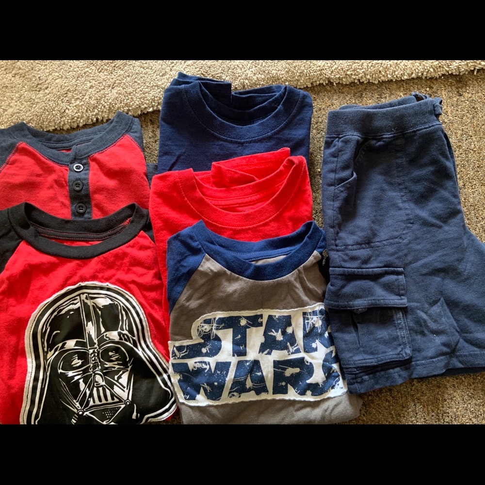 Star Wars Clothing Lot Size 6/7 Boys